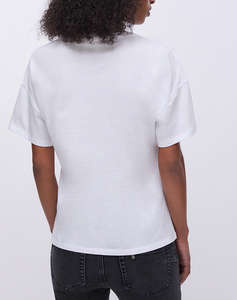 LIU JO WHITE_WA6J17_T-SHIRT MODA M/C ЖЕНСКА БЛУЗА