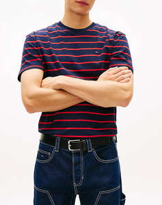TOMMY JEANS TJM REG STRIPE SS TEE EXT