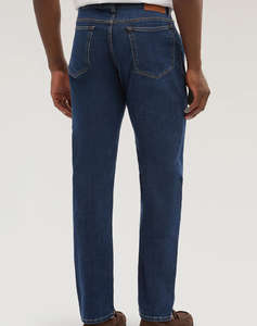 TRUSSARDI 5 POCKET 370 CLOSE - BLUE FLAT STONE WASH DENIM
