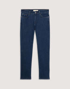 TRUSSARDI 5 POCKET 370 CLOSE - BLUE FLAT STONE WASH DENIM