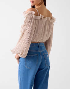 GUESS LS GABRIELLA TOP WOMENS SHIRT