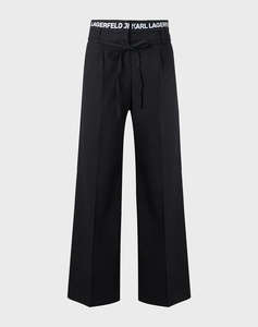 KARL LAGERFELD JEANS KLJ PLEATED LOGO PANT