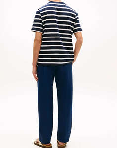 TOMMY HILFIGER ESS REG FIT STRIPE POCKET TEE