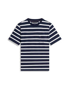 TOMMY HILFIGER ESS REG FIT STRIPE POCKET TEE