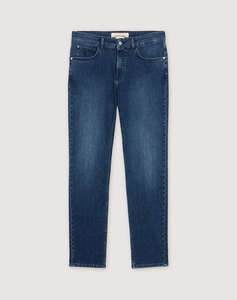 TRUSSARDI 5 POCKET 370 CLOSE - MID SW BLUE DENIM W CHEMICAL