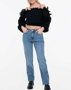 GUESS LS GABRIELLA TOP WOMENS SHIRT