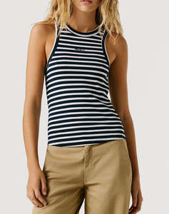 PEPE JEANS ESSENTIALS MARIAN STRIPED WOMENS BLOUSE