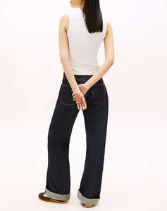 TOMMY JEANS TJW SLIM ESS LOGO 2 RIB TANK