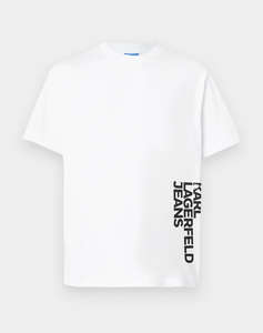 KARL LAGERFELD JEANS KLJ REG VERTICAL LOGO TEE