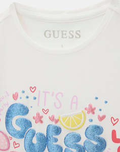 GUESS HIGH LOW SS T-SHIRT BLOUSE CHILD GIRL