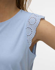 VERO MODA VMEMILY SL GATHERING TOP JRS NOOS