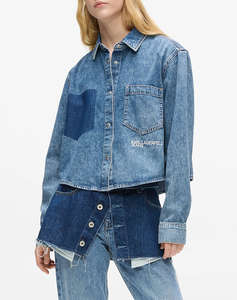 KARL LAGERFELD JEANS KLJ BOXY DENIM BLOUSE
