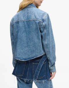 KARL LAGERFELD JEANS KLJ BOXY DENIM BLOUSE