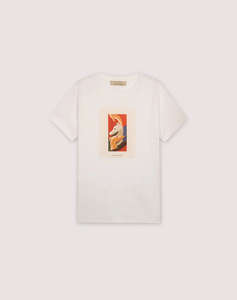 TRUSSARDI T-SHIRT REGULAR FIT WITH VINTAGE PRINT