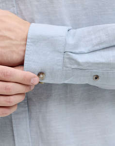 JACK&JONES JJESUMMER LINEN BLEND SHIRT L/S SN