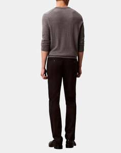 CALVIN KLEIN SLIM SATEEN CHINO TROUSER