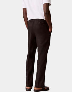 CALVIN KLEIN STRAIGHT LINEN PULL ON PANT