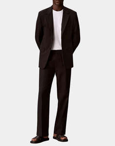 CALVIN KLEIN STRAIGHT LINEN PULL ON PANT