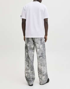 JACK&JONES JCOFUSION BADGE TEE SS CREW NECK LN