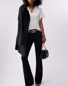 LIU JO BLACK_CA6C35_BLUSA KIMONO ДАМСКА БЛУЗА