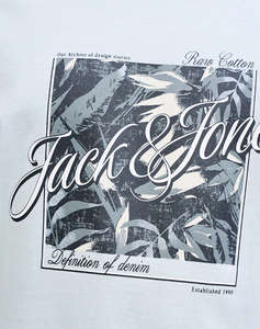 JACK&JONES JJHONOLULU SHAPE TEE SS CREW NECK LN