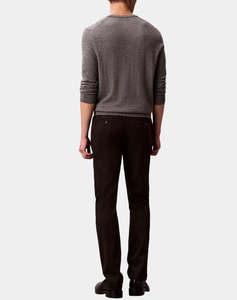 CALVIN KLEIN SLIM SATEEN CHINO TROUSER