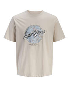 JACK&JONES JJHONOLULU SHAPE TEE SS CREW NECK LN