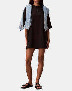 CALVIN KLEIN JEANS SS WOVEN LABEL OVERSIZED TEE DRE