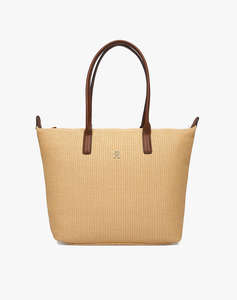 TOMMY HILFIGER POPETTE TOTE RAFFIA