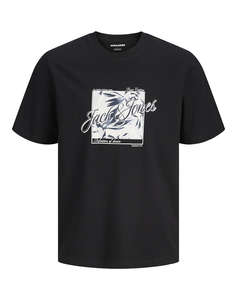 JACK&JONES JJHONOLULU SHAPE TEE SS CREW NECK LN