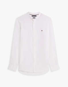 TOMMY HILFIGER PIGMENT DYE MAO COLLAR SHIRT