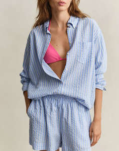 GANT РИЗА ММ REL STRIPE SEERSUCKER BD SHIRT REL STRIPE SEERSUCKER BD SHIRT