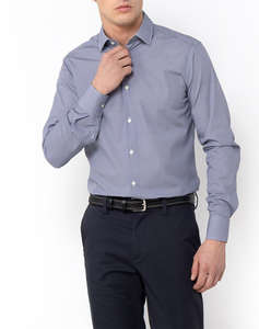 THE BOSTONIANS РИЗА CHARLES POPLIN SLIM FIT Classic Slim Fit