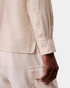 CALVIN KLEIN LS SOLID LINEN CLASSIC SHIRT