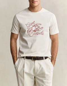 GANT БЛУЗА КМ EMBROIDERED SS TSHIRT EMBROIDERED SS TSHIRT
