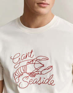 GANT БЛУЗА КМ EMBROIDERED SS TSHIRT EMBROIDERED SS TSHIRT