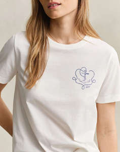 GANT БЛУЗА КМ GRAPHIC PRINT SS T-SHIRT GRAPHIC PRINT SS T-SHIRT