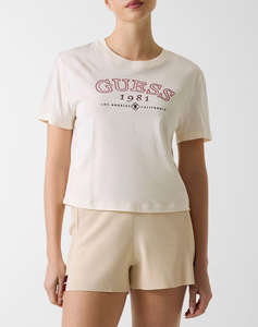 GUESS ARIANNA SS CN BOXY T-SHIRT ДАМСКА БЛУЗА