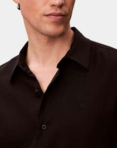 CALVIN KLEIN LS SOLID LINEN CLASSIC SHIRT