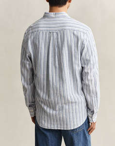 GANT РИЗА ΜΜ REG COTTON LINEN STRIPE SHIRT