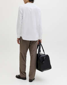 JACK&JONES JJESUMMER LINEN BLEND BAND SHIRT L/S SN