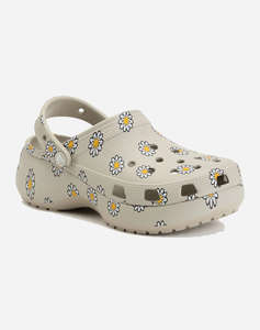 CROCS Classic Platform Floral Clog