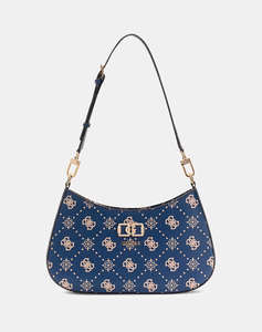 GUESS EMELIE LOGO TOP ZIP SHLDR BAG ДАМСКА ЧАНТА