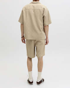 JACK&JONES JORMONTAUK WAVY TEXTURE SHIRT SS SN