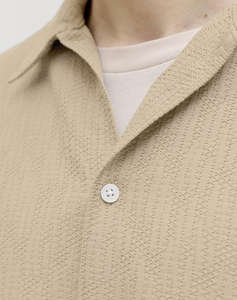 JACK&JONES JORMONTAUK WAVY TEXTURE SHIRT SS SN