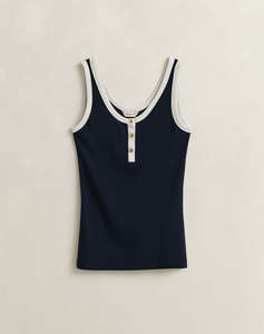 GANT БЛУЗА ΧΜ CONTRAST COLOR RIBBED TANK TOP