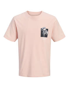 JACK&JONES JORMONTAUK CHESTIE TEE SS CREW NECK FST