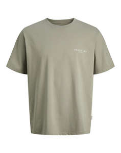 JACKL&JONES JORMONTAUK AOP BACK TEE SS CREW NECK SN