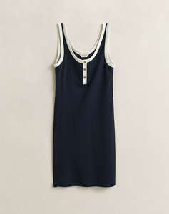 GANT РОКЛЯ CONTRAST COLOR RIBBED TANK DRESS