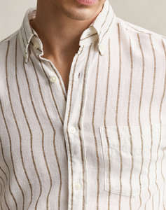 GANT РИЗА ΜΜ REG LINEN VISCOSE STRIPE SHIRT